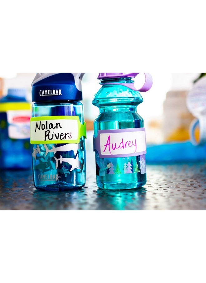 Pumpkin Doodle Permanent Write-on Labels for Bottles/Sippy Cups/Food Containers 6pcs (Pink)