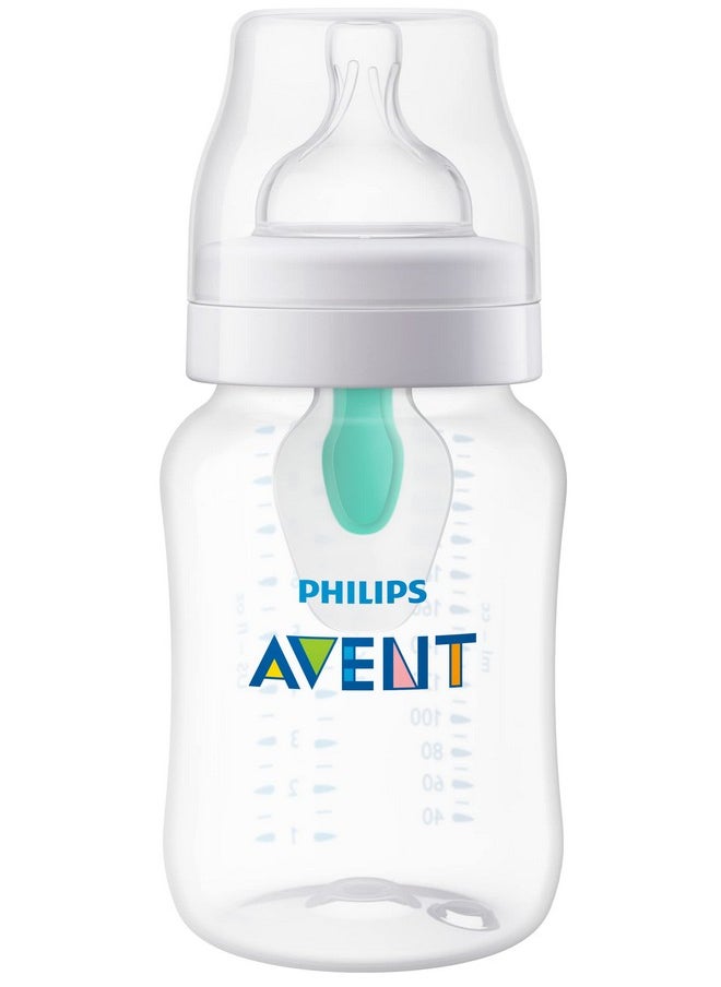 Philips Avent Anti-Colic Baby Bottle with AirFree Vent, 9oz, SCY703/91, 1pk, Clear, SCY703/91