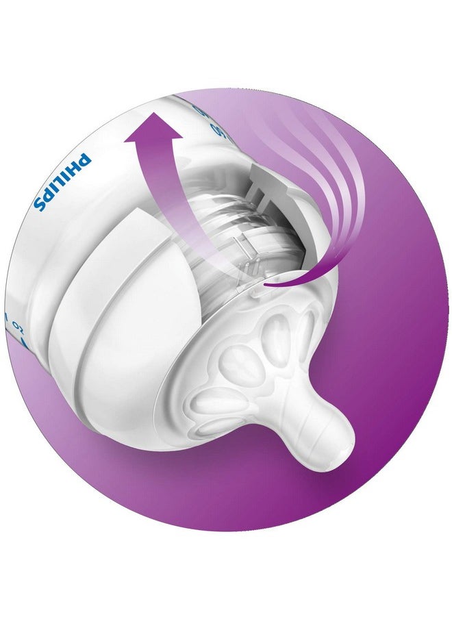 Philips Avent Natural Baby Bottle Newborn Flow Nipple, 0M+, 4pack, Flow 1, SCF651/43