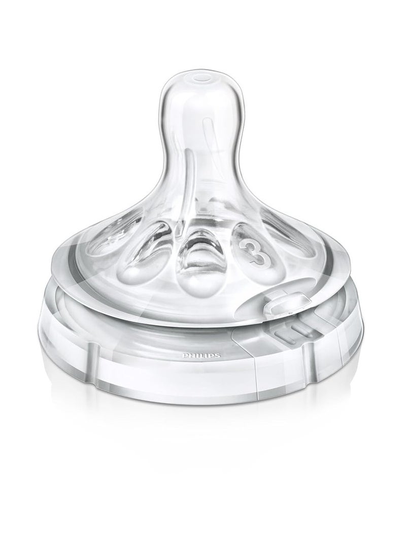 Philips Avent BPA Free Natural Medium Flow Nipples, 3 month+, 2 Count