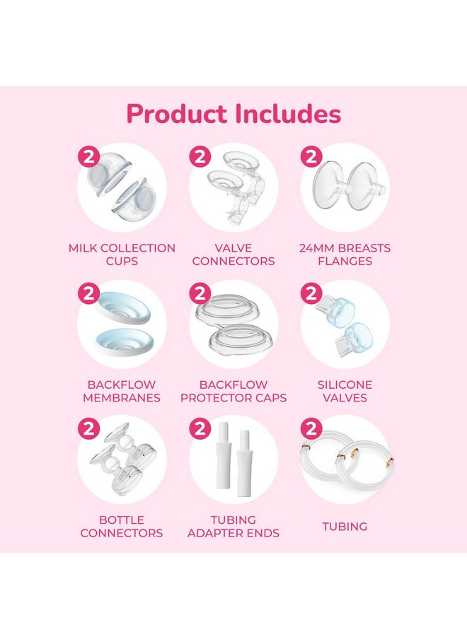 Evenflo Feeding Breast Pump Adapter to Balance Plus Wide Neck Baby Bottle (Pack of 2), White (5142112)