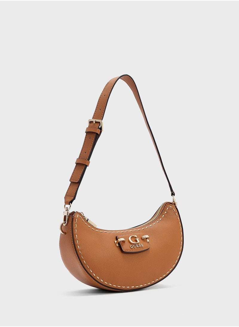 Nastra Top Zip Shoulder Bag