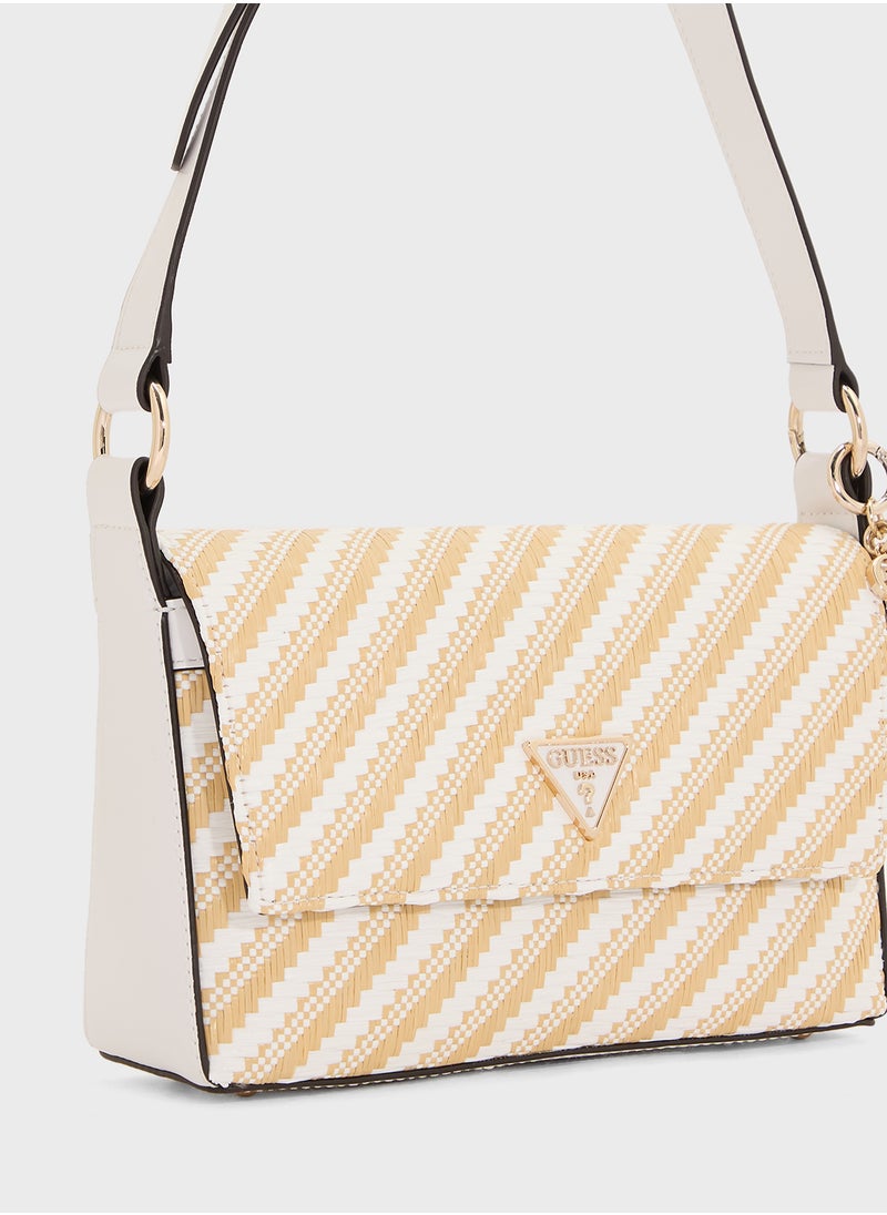 Simona Flap Shoulder Bag