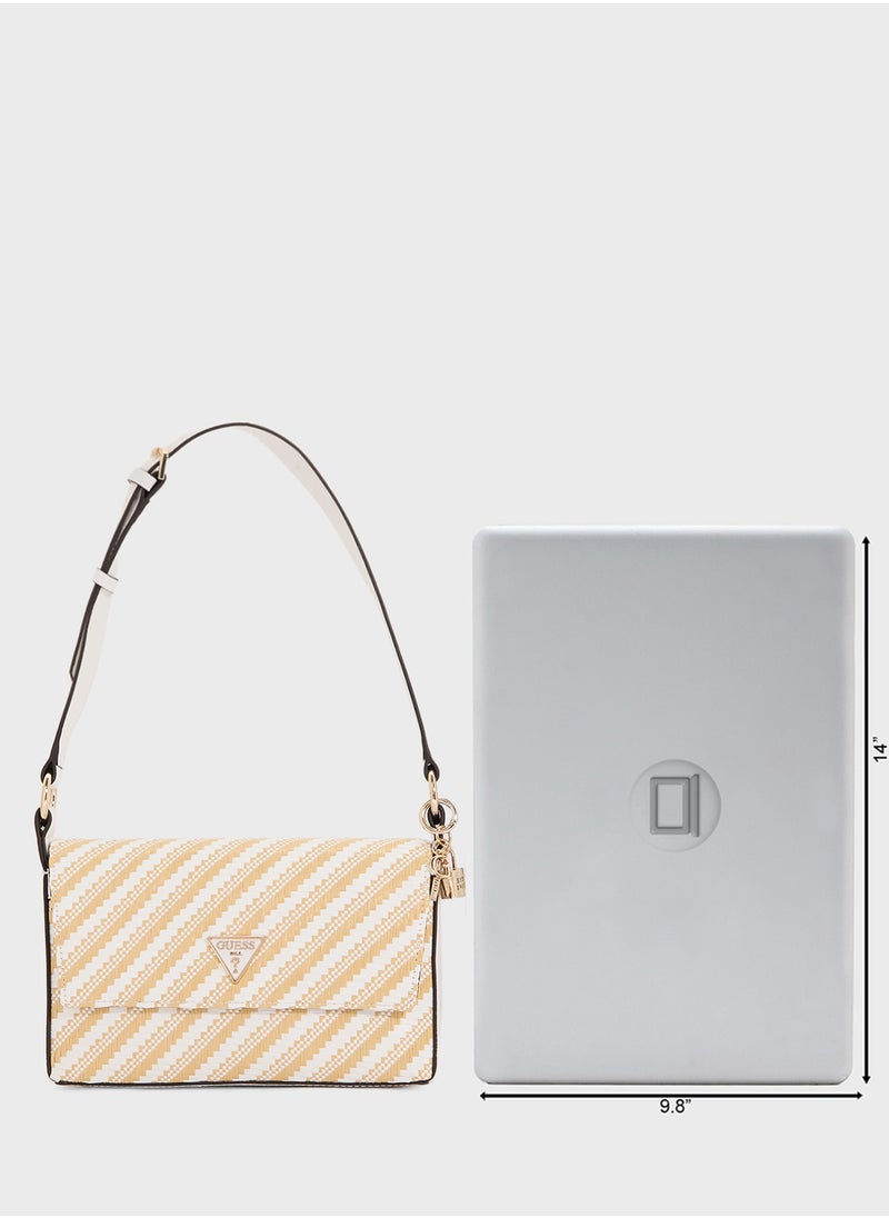 Simona Flap Shoulder Bag