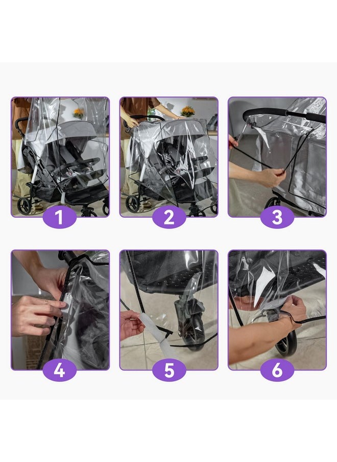 Orzbow Mosquito Net for Baby Car Seats, Universal & Breathable Infant Car Seat Insect Mesh Net, Encrypted Bug Net for Car Seat Protection, Suitable Summer Night Walking, Baby Camping & Travel, Black