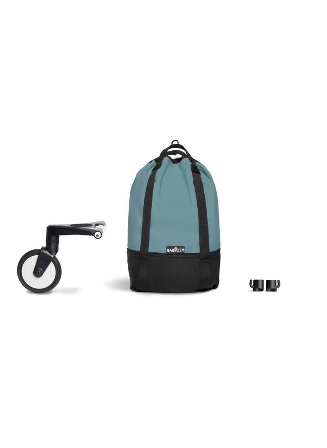 Stokke BABYZEN YOYO Bag, Aqua - Provides Additional, Sturdy Storage on The YOYO2 Stroller - Includes Wheel Base & Hooks