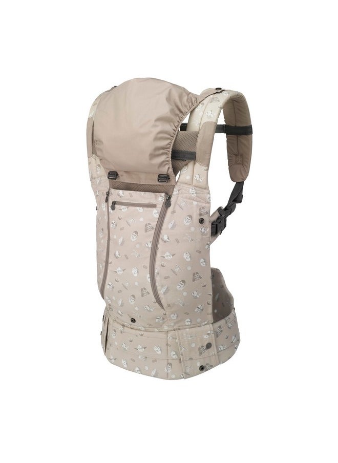 BabbleRoo Baby Wraps Carrier - Baby Essentials Baby Sling Carrier, Secure & Comfortable, Breathable, Easy-to-use, Adjustable XS to XL, Promoting Parent-Child Bonding, Gray