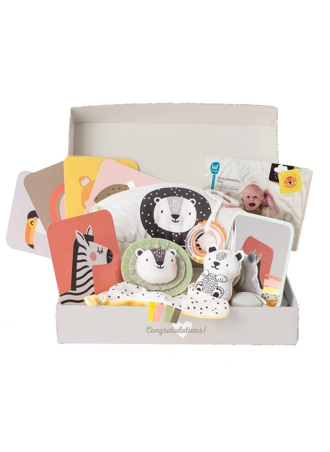 Taf Toys Newborn Developmental Toy Kit, Perfect for Boys and Girls, Includes 12 Essential Baby Boy and Girl Toys for Learning and Stimulation, Ideal New Baby Gift Basket