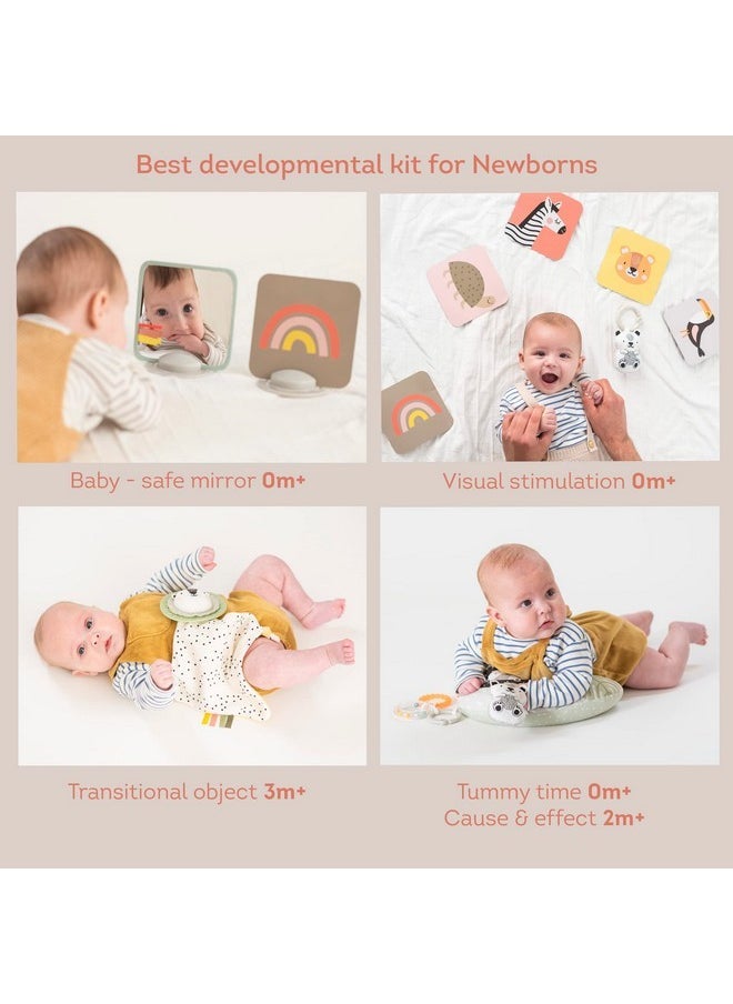 Taf Toys Newborn Developmental Toy Kit, Perfect for Boys and Girls, Includes 12 Essential Baby Boy and Girl Toys for Learning and Stimulation, Ideal New Baby Gift Basket