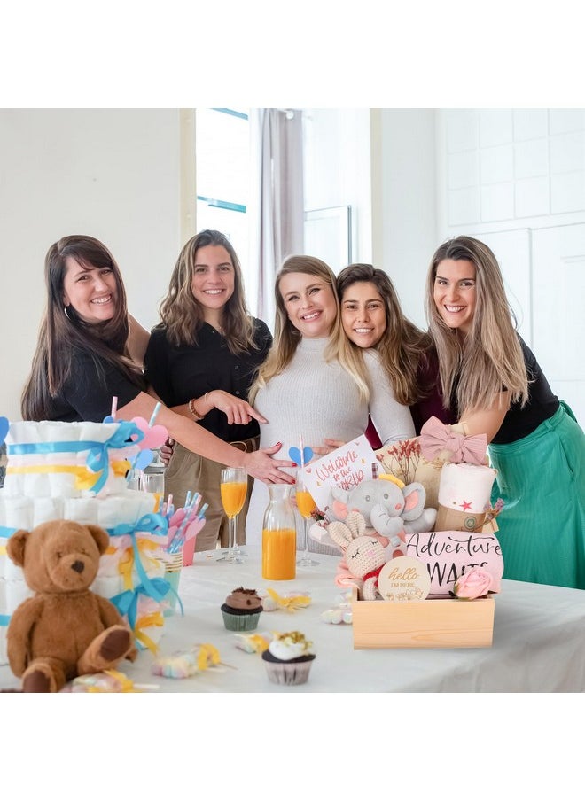 Baby Girl Gifts,Baby Shower Gifts for Girls,New Born Baby Girls Gift,Baby Girl Gift Basket,Unique Baby Gift Essential,Gender Reveal Gifts,Rattle Swaddle Blanket Baby Girl Gifts