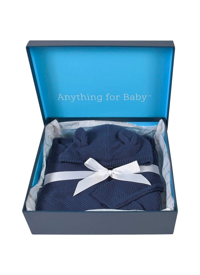 Gerber Unisex Baby 3-Piece Knit Clothing Gift Set Navy Newborn