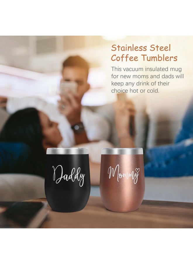 New Mom Gifts for Women, Top Pregnancy Gifts for New Parents Gender Reveal Gifts with Mom and Dad Tumbler Set for First Time Moms, Expecting Parents to Be, Gender Reveal, Baby Shower…
