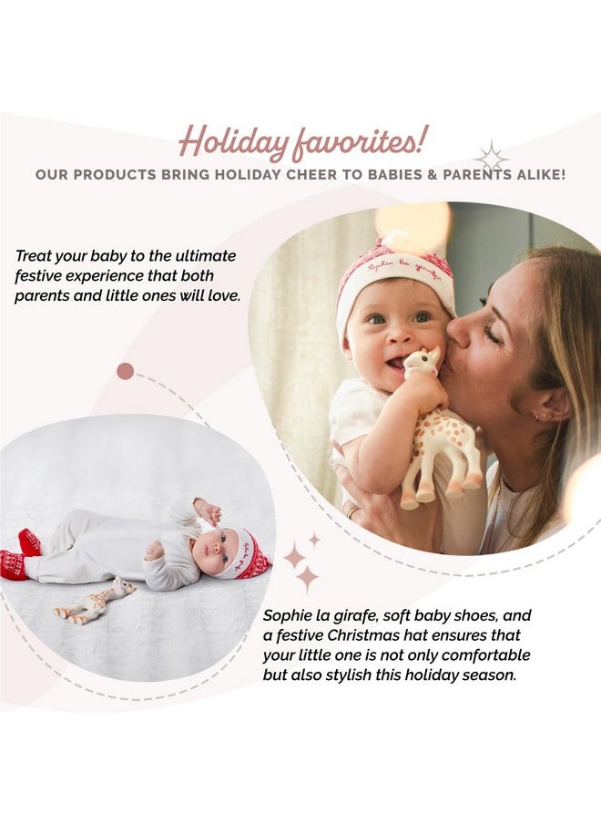 Sophie la girafe | My Christmas with Sophie Gift Set | Includes Sophie la girafe, Christmas Cap & Socks | Comfort & Soothe | Awaken All 5 Senses