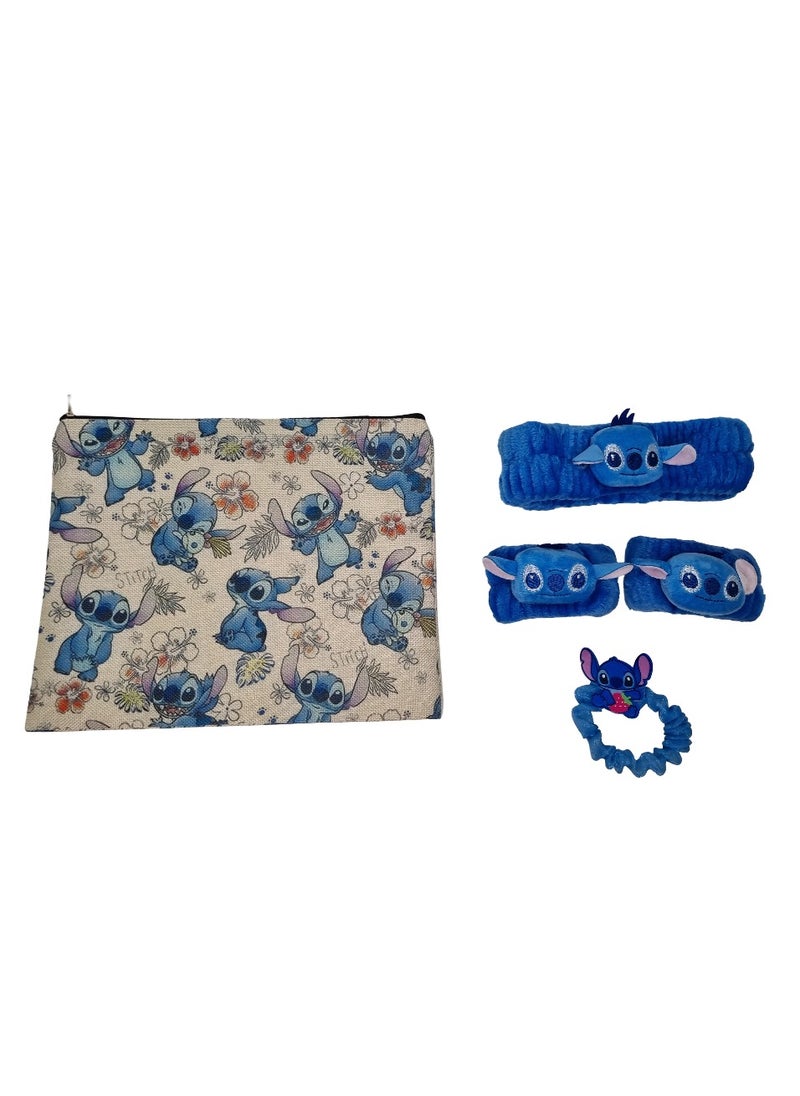 Stitch birthday gift items make up bag and accessories