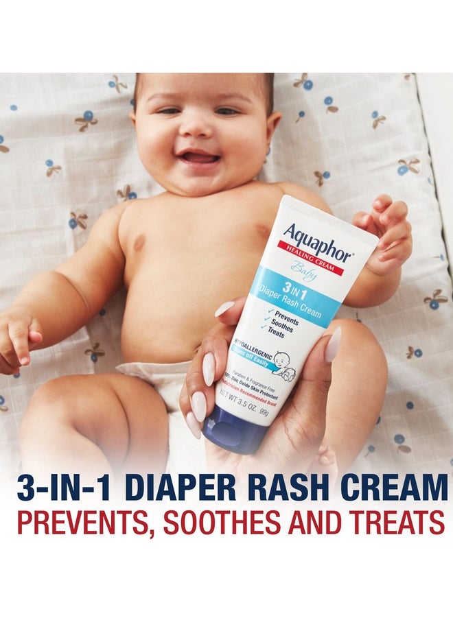 Aquaphor Baby Skincare Essentials Gift Set with Baby Wash and Shampoo, Healing Ointment, and Diaper Rash Cream, 3 Pieces