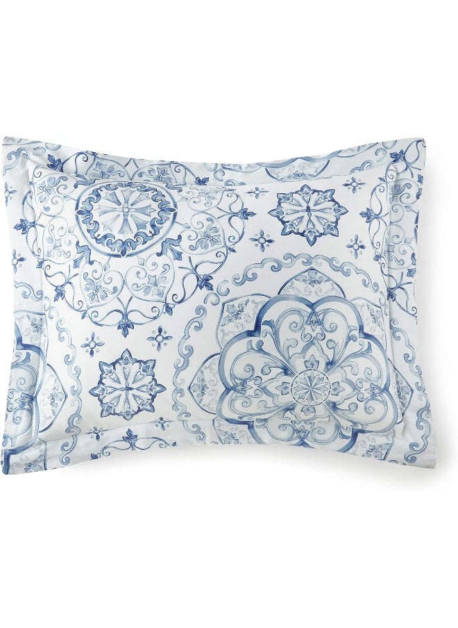 Hotel Linen Klub Glofresh Barcelona Design Duvet Cover King Size 3PC Set 300TC 100% Cotton Sateen Digital Printed 240 x 260 cm + 2PC Pillowcases 50 x 75 cm, Multicolor