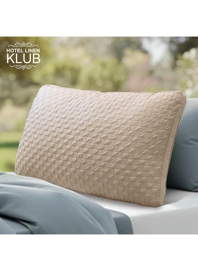 Hotel Linen Klub Soy Bean Pillow – Premium Quality Cooling Touch Bed Pillow
