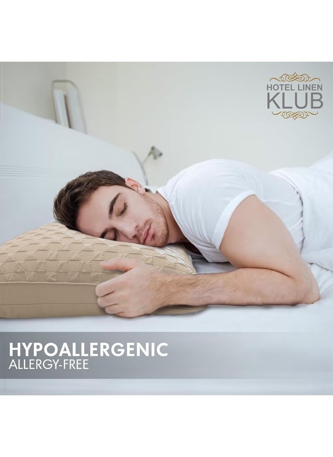 Hotel Linen Klub Soy Bean Pillow – Premium Quality Cooling Touch Bed Pillow
