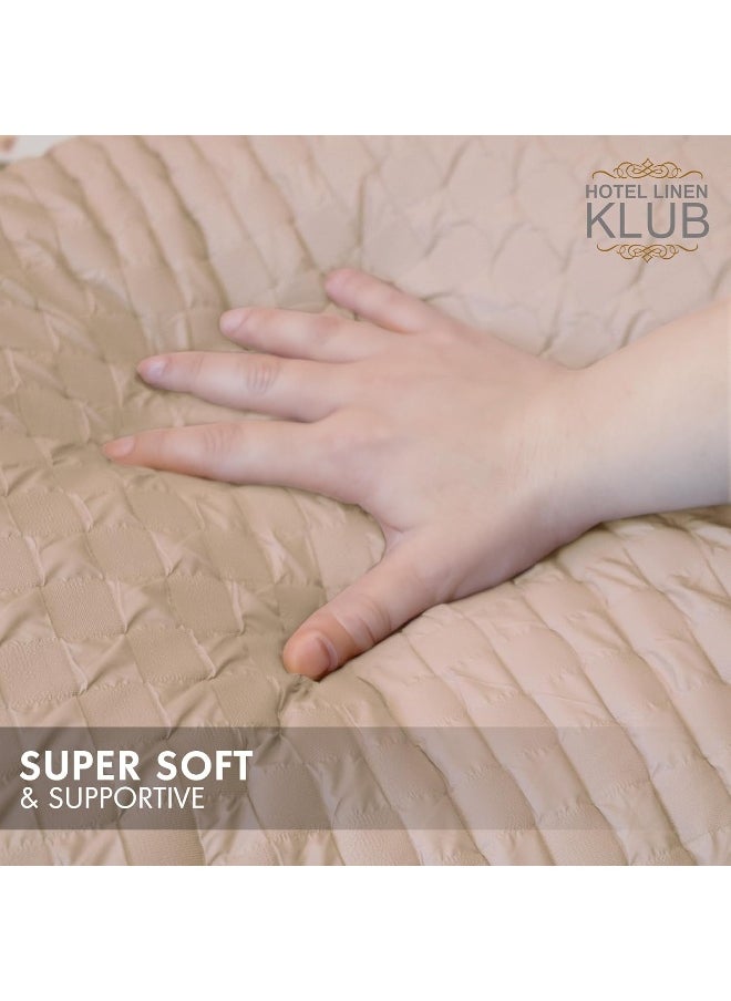 Hotel Linen Klub Pack of 2 Soy Bean Pillow – Premium Quality Cooling Touch Bed Pillow