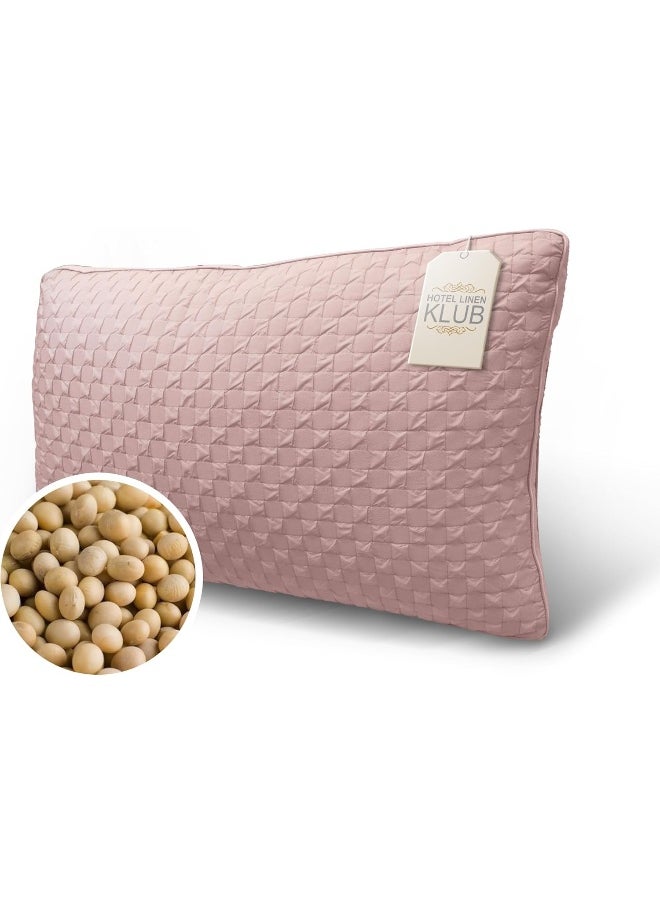 Hotel Linen Klub Soy Bean Pillow – Premium Quality Cooling Touch Bed Pillow