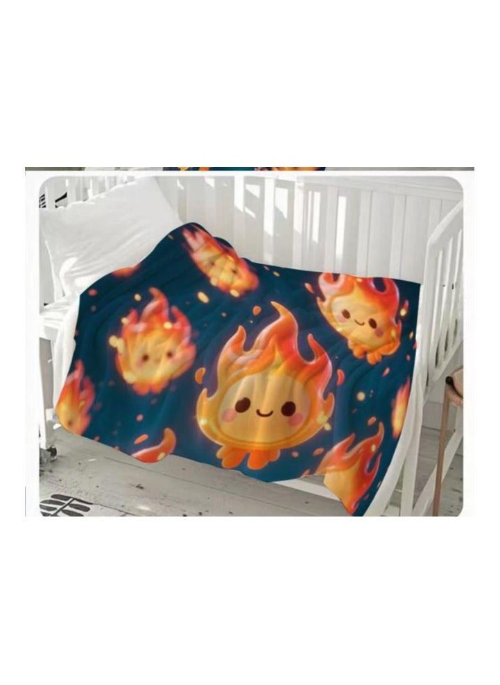 Children's or student cartoon flannel thin blanket (warm and comfortable, suitable for sleep, games) 100cm*150cm - 932
