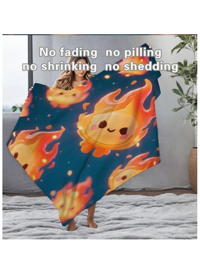 Children's or student cartoon flannel thin blanket (warm and comfortable, suitable for sleep, games) 100cm*150cm - 932