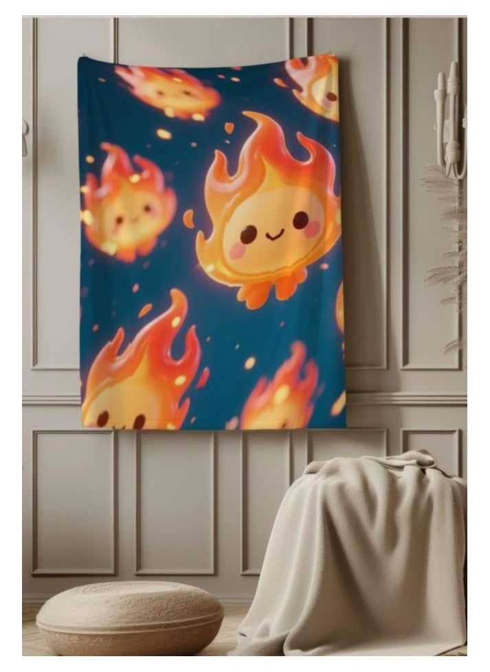 Children's or student cartoon flannel thin blanket (warm and comfortable, suitable for sleep, games) 100cm*150cm - 932