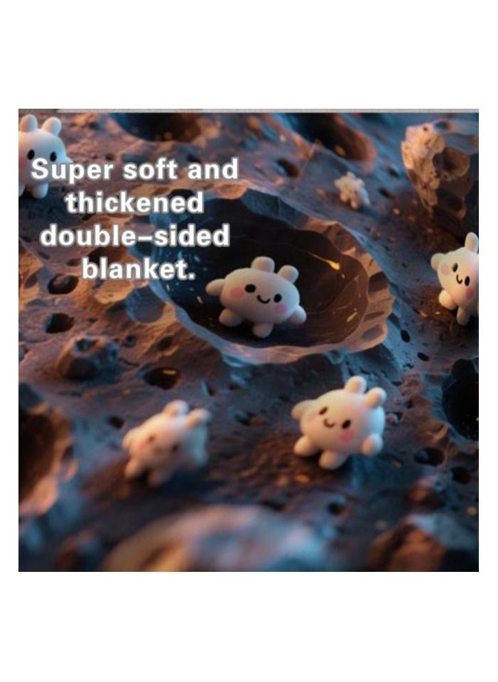 Children's or student cartoon flannel thin blanket (warm and comfortable, suitable for sleep, games) 100cm*150cm - 921