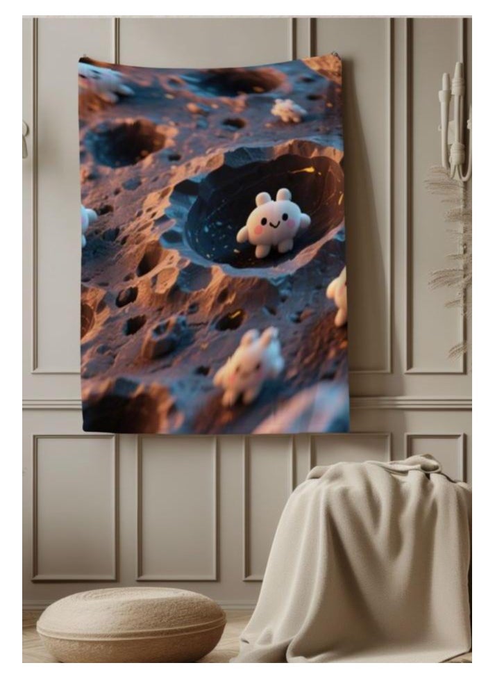 Children's or student cartoon flannel thin blanket (warm and comfortable, suitable for sleep, games) 100cm*150cm - 921