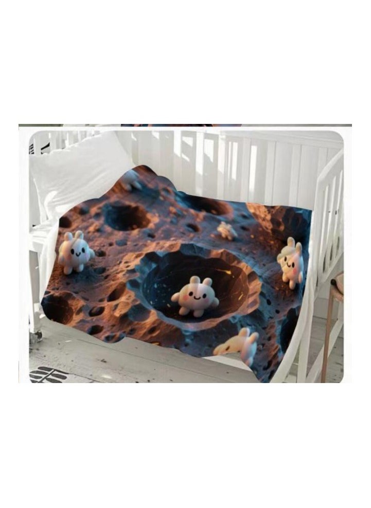 Children's or student cartoon flannel thin blanket (warm and comfortable, suitable for sleep, games) 100cm*150cm - 921