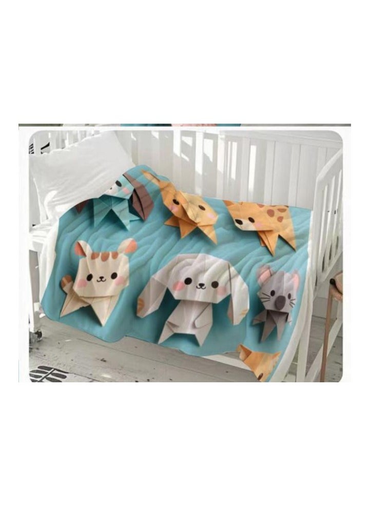 Flannel thin blanket (warm and comfortable, suitable for sleep, gaming, dust removal and sandproof) 150cm*200cm - 889