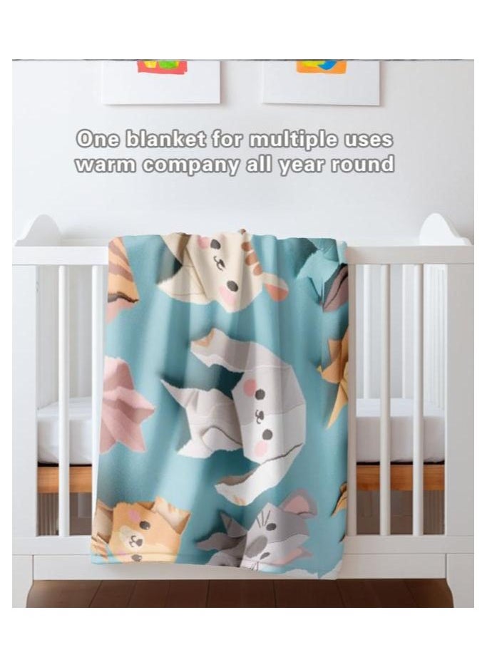 Flannel thin blanket (warm and comfortable, suitable for sleep, gaming, dust removal and sandproof) 150cm*200cm - 889