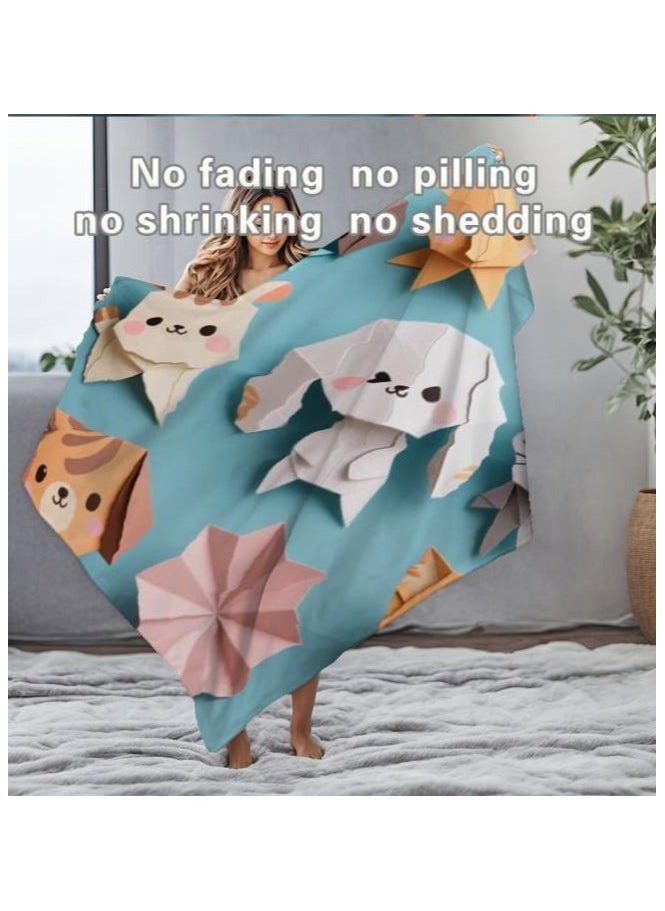 Flannel thin blanket (warm and comfortable, suitable for sleep, gaming, dust removal and sandproof) 150cm*200cm - 889