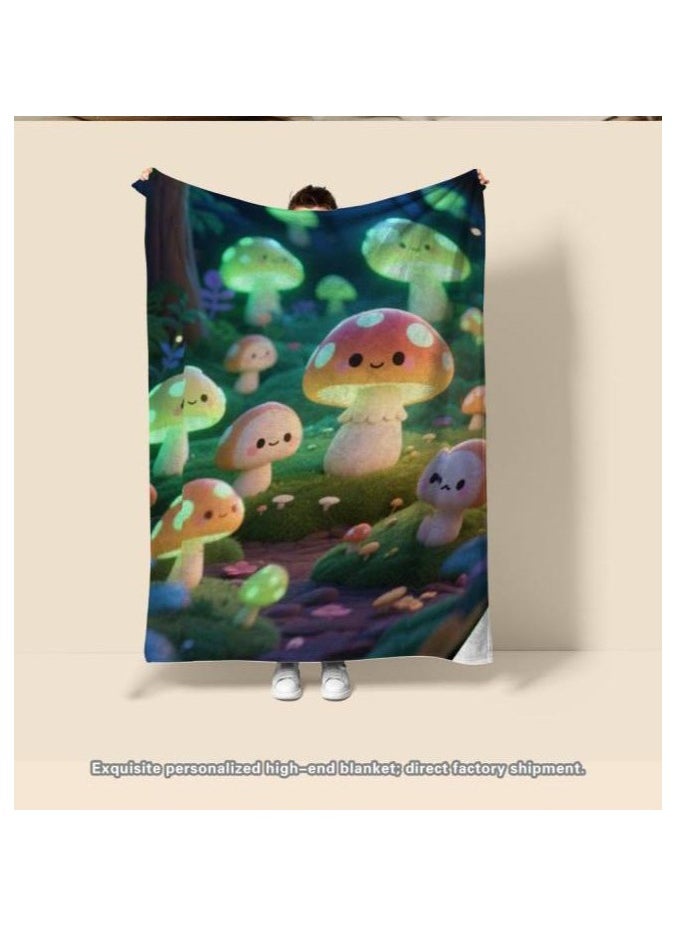 Children's or student cartoon flannel thin blanket (warm and comfortable, suitable for sleep, games) 100cm*150cm - 293