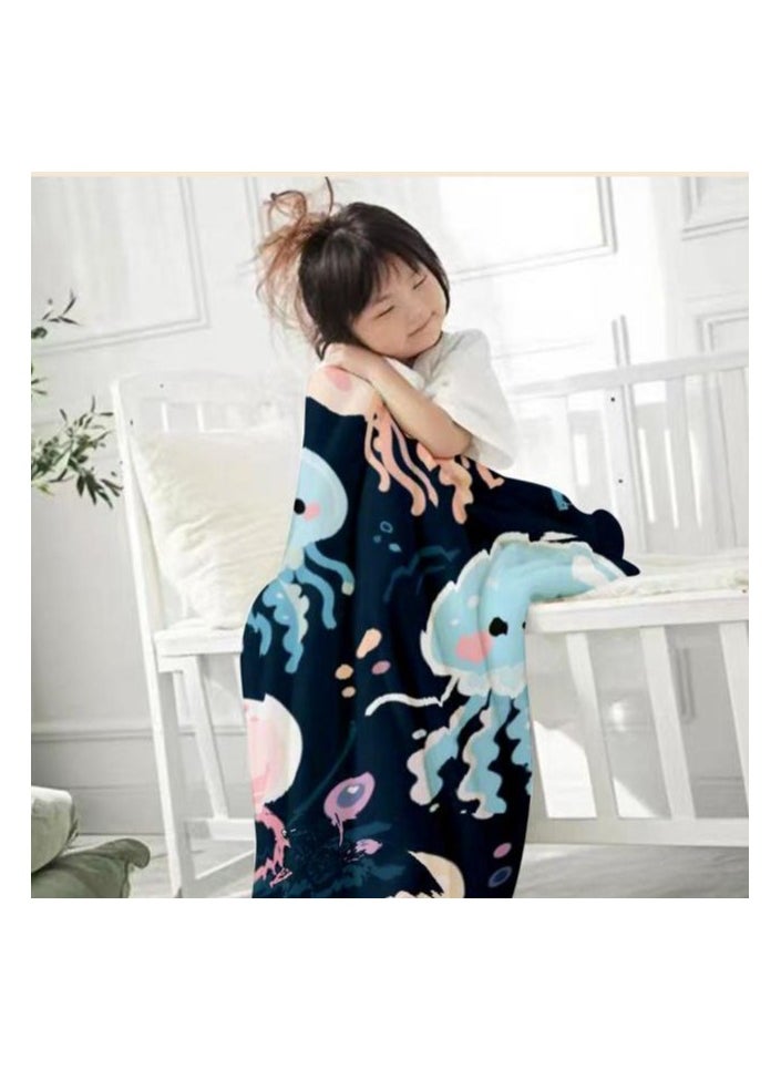 Flannel thin blanket (warm and comfortable, suitable for sleep, gaming, dust removal and sandproof) 150cm*200cm - 864