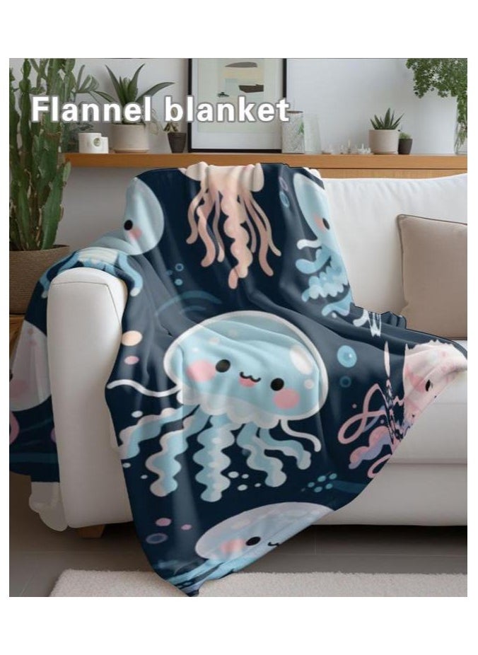 Flannel thin blanket (warm and comfortable, suitable for sleep, gaming, dust removal and sandproof) 150cm*200cm - 864