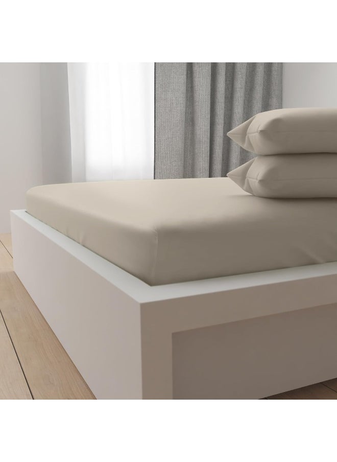Hotel Linen Klub Luxury 100% Cotton 350TC Fitted Sheet Set
