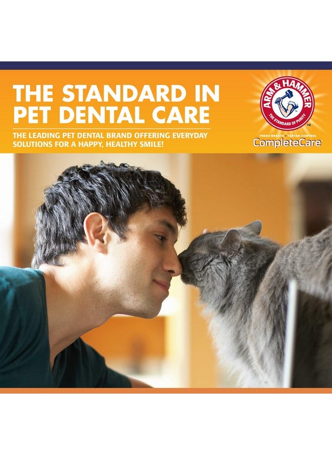 Arm & Hammer for Pets Complete Care Cat & Kitten Dental Kit | Includes 2.5 oz Tuna Flavor Enzymatic Cat Toothpaste, Cat Toothbrush, and Rubber Finger Brush for Cats