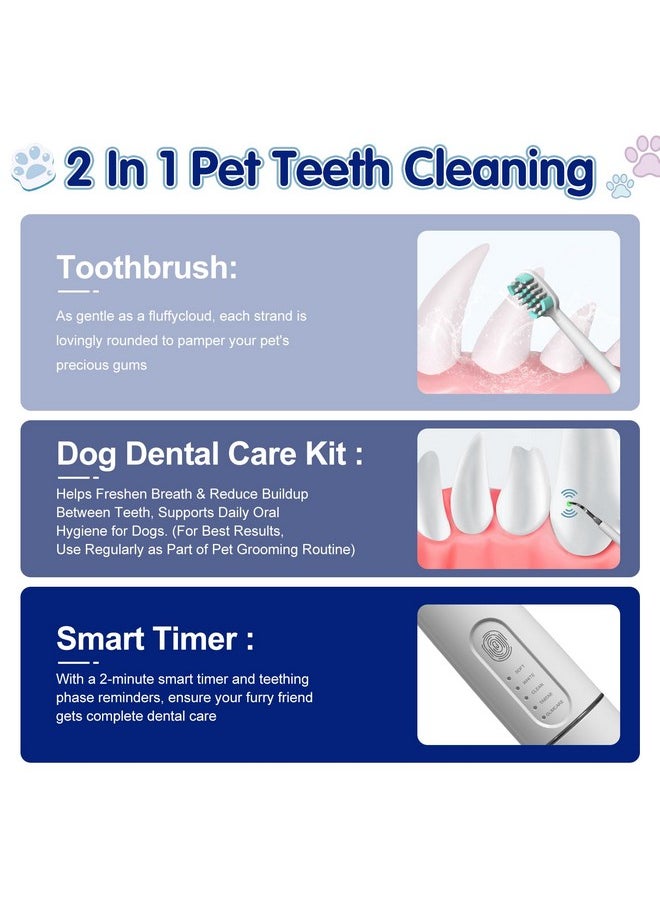 Canident Sonic Tooth Cleaner for Dogs.5 Modes Sonic Dog Teeth Cleaning Tools Dog Teeth Cleaning Tools