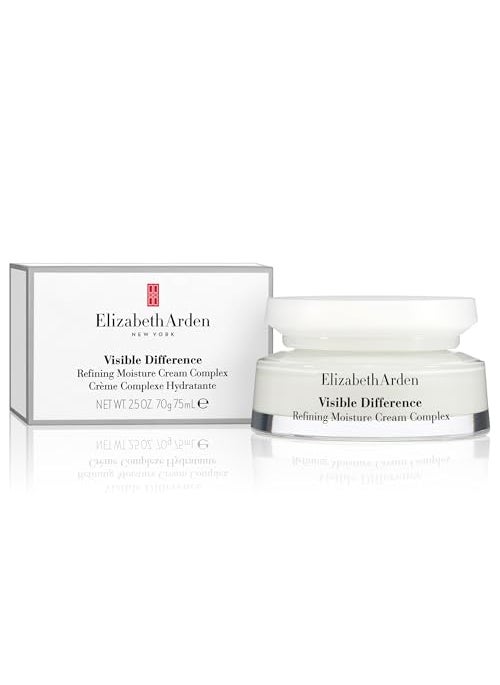 Elizabeth Arden Visible Difference Refining Moisture Cream Complex, Daily Face Moisturizer, Prevents Hydration Loss, Dermatologist and Clinically Tested, 2.5 oz