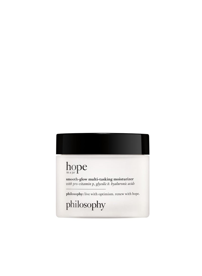 philosophy renewed hope in a jar smooth glow multi-tasking moisturizer, 2 Fl. Oz.