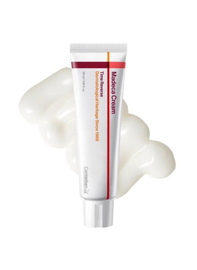 CENTELLIAN 24 Madeca Cream Time Reverse (Season 7) (1.69fl oz) - Advanced Fast-Absorbing & Nourishing Cream, Hydrates, Firms & Reduces Wrinkles, Low Irritation, Korean Skin Care Centella Asiatica