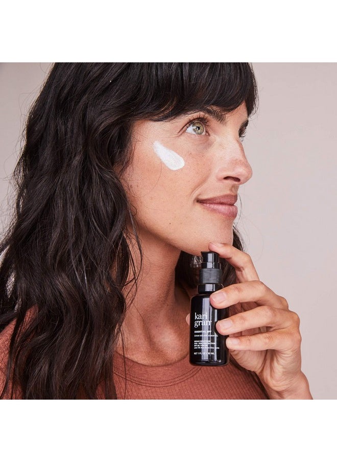 Kari Gran - Natural Essential SPF 30 Moisturizing Facial Sunscreen with Plant-Based Ingredients (1oz / 30ml)