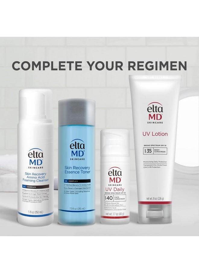 EltaMD UV Daily SPF 40 Face Sunscreen Moisturizer with Zinc Oxide, Daily Face Moisturizer with SPF, Sunscreen, 1.7 oz Pump (Pack of 2)