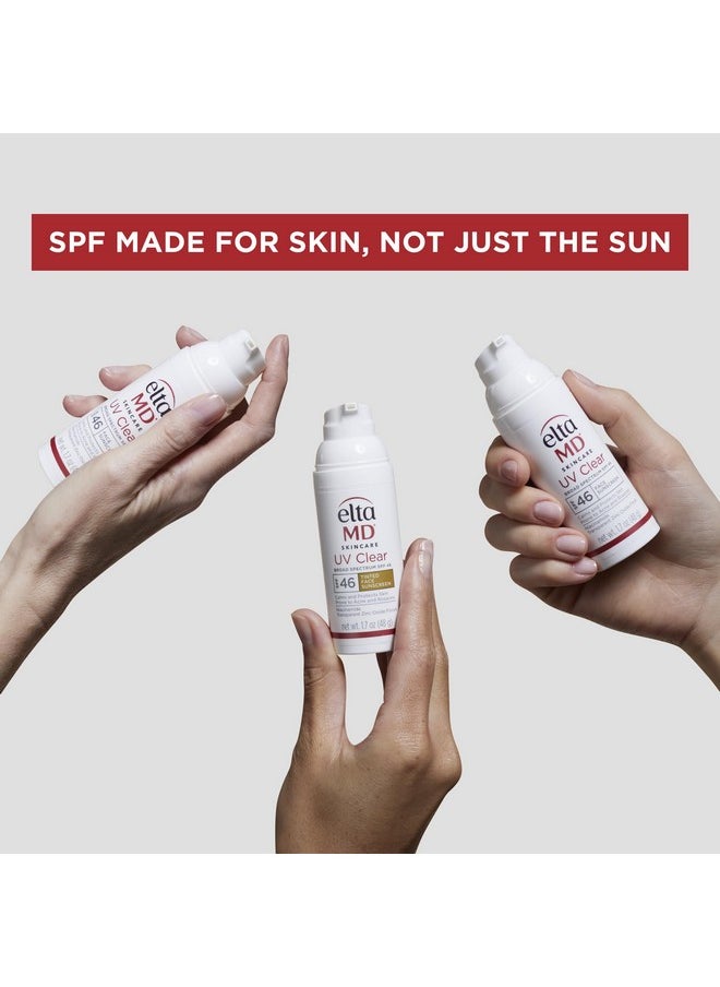 EltaMD UV Daily SPF 40 Face Sunscreen Moisturizer with Zinc Oxide, Daily Face Moisturizer with SPF, Sunscreen, 1.7 oz Pump (Pack of 2)