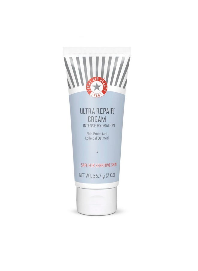 First Aid Beauty - Ultra Repair Cream, Intense Hydration Whipped Colloidal Oatmeal, Clinically Proven to Strengthen Skin Barrier in 7 Days & Helps Relieve Eczema, Luxury Face & Body Moisturizer, 2 oz