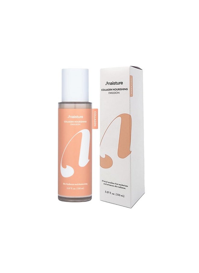 Naisture Collagen Emulsion for Face - Korean Skincare Essential: Nourishing Lightweight Moisturizer to Hydrate, Firm, and Improve Skin Elasticity. Achieve Soft, Smooth, Youthful Skin