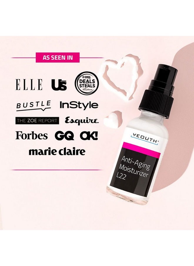 YEOUTH Anti Aging Face Moisturizer for Women & Men with Jojoba & Shea Butter, Hydrating Facial Cream Promoting Firmer Look & Smoothing The Skin 1oz