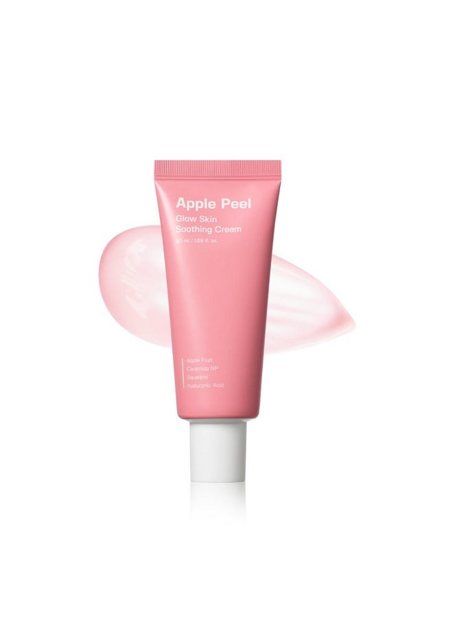 SUNGBOON EDITOR Apple Peel Glow Skin Soothing Cream 50ml (Tube) - Moisturizing Facial Cream for All Skin Types - Face