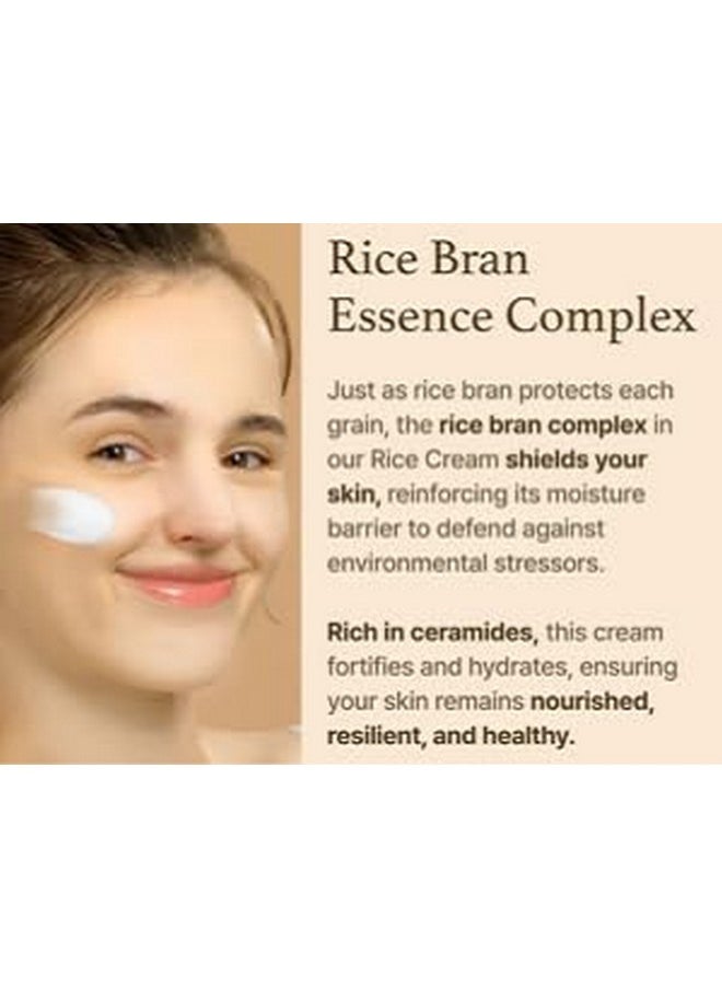 Deoproce Rice Enriched Extract Deep Cream, 8-Grain Complex Rice Moisturizing Face Cream, Lightweight Moisturizer Face Cream for Radiant and Glowing Skin Korean Skincare